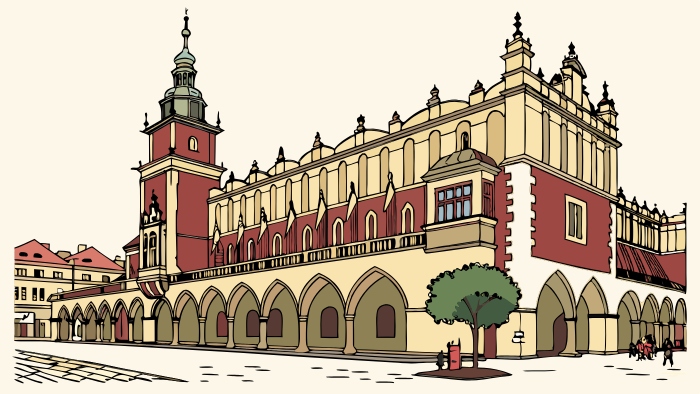 Краківські Сукенніце: архітектура та векторна графіка