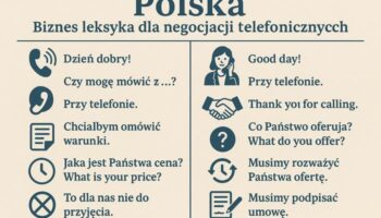 Приклад польської бізнес лексики для переговорів по телефону таблиця