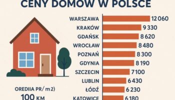 Ціни на будинки в Польщі по регіонам