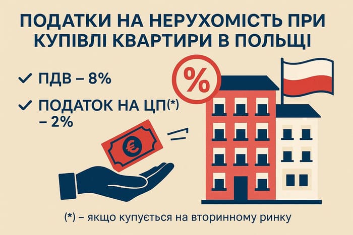 Податки на нерухомість при купівлі житла (квартири, будинку) в Польщі