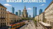 Śródmieście Варшави - центральний район міста, на фото трамваї ідуть в сторону Палацу Культури і Науки та головного Кола в центрі міста